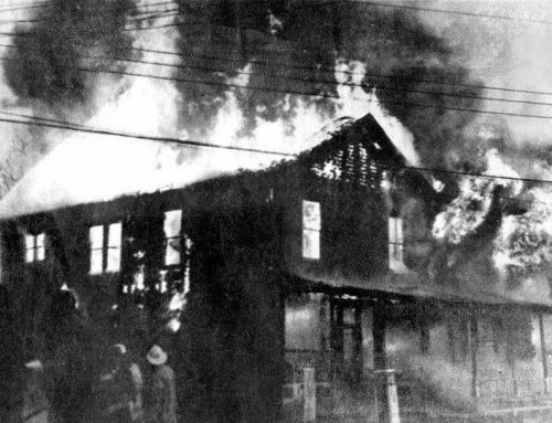 Bisbee’s Store Burning In 1976